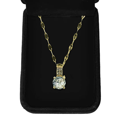 Elegant Paved Shining Zirconia Necklace