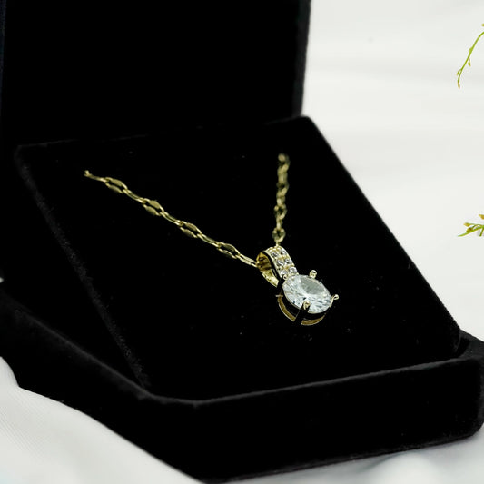 Elegant Paved Shining Zirconia Necklace