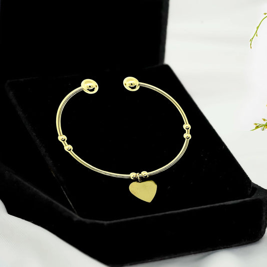 Minimalist Elegant Bangle Heart Bangle